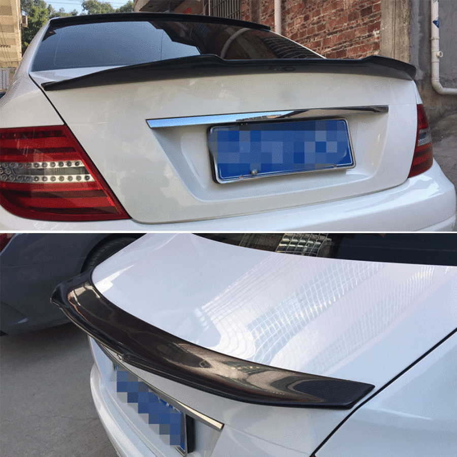 Cstar Carbon Gfk Heckspoiler PSM V2 Ducktail für Mercedes Benz W204 C Klasse C63 AMG LIMO