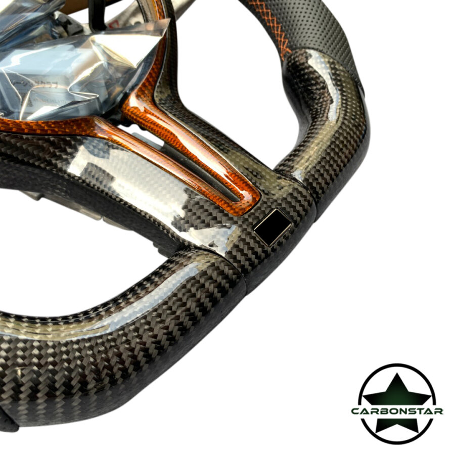 Cstar Carbon Lenkrad +Datendisplay +Spange Kupfer + Schaltwippen passend für BMW F Serie F87 M2 F80 M3 F82 M4 etc.