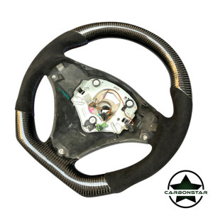Cstar Carbon Alcantara Sportlenkrad passend für BMW E90 E91 E92 E93 E82 E88 E81 E87 auch mit Schaltwippen ( DKG, M3,1M, SMG)