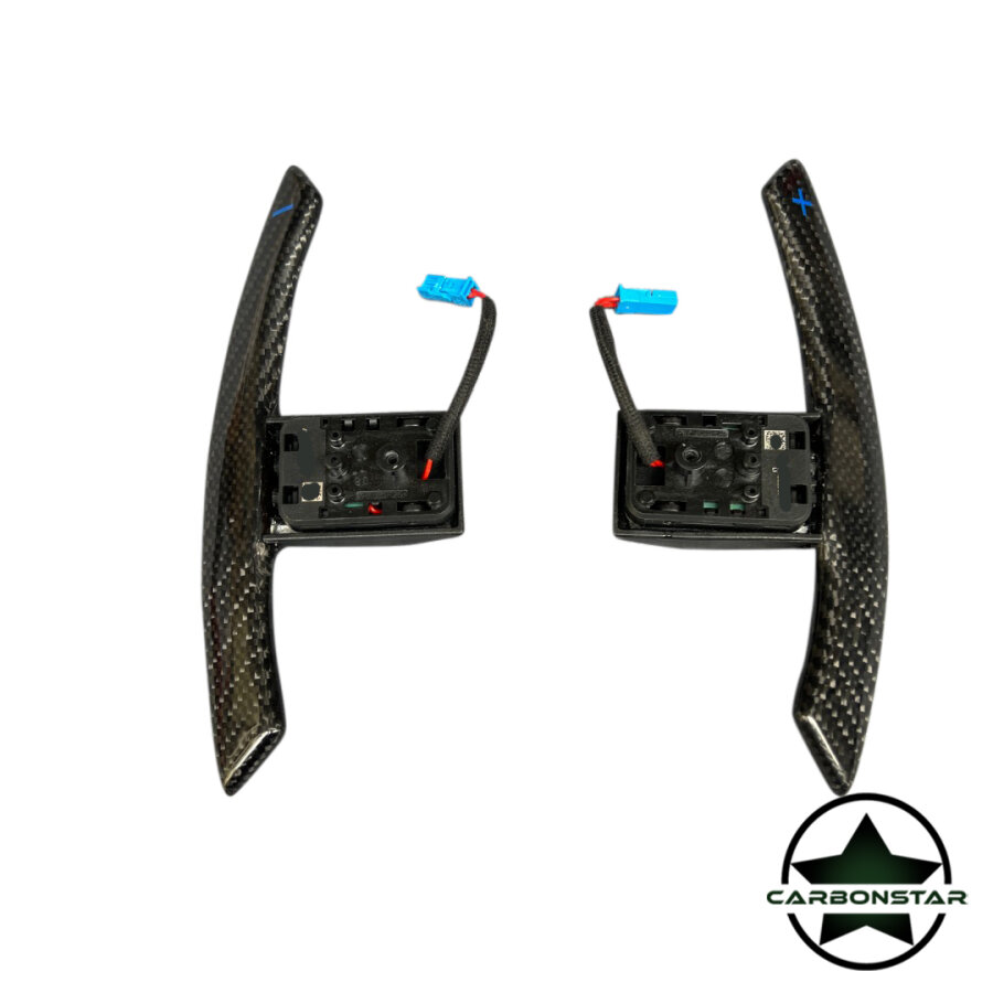 Cstar Carbon Lenkrad Racinng Display +Spange in Königsblau/Carbon passend für BMW M2 F87 M3 F80 M4 F82 F83 F20 F21 F22 F23 F45 F46 F30 F31 F34 F35 F32 F33 F36 F48 Competition
