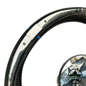 Cstar Carbon Lenkrad Racinng Display +Spange in Königsblau/Carbon passend für BMW M2 F87 M3 F80 M4 F82 F83 F20 F21 F22 F23 F45 F46 F30 F31 F34 F35 F32 F33 F36 F48 Competition