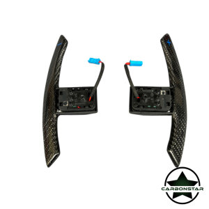 Cstar Carbon Lenkrad Racinng Display +Spange in Königsblau/Carbon passend für BMW M2 F87 M3 F80 M4 F82 F83 F20 F21 F22 F23 F45 F46 F30 F31 F34 F35 F32 F33 F36 F48 Competition