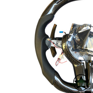 Cstar Carbon Lenkrad Racing Daten Display +Spange in Doppel Carbon +Schaltwippen passend für BMW M2 F87 M3 F80 M4 F82 F83 F20 F21 F22 F23 F45 F46 F30 F31 F34 F35 F32 F33 F36 F48 Competition