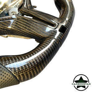 Cstar Carbon Lenkrad Racing Daten Display +Spange in Doppel Carbon +Schaltwippen passend für BMW M2 F87 M3 F80 M4 F82 F83 F20 F21 F22 F23 F45 F46 F30 F31 F34 F35 F32 F33 F36 F48 Competition