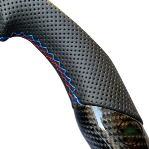 Cstar Carbon Lenkrad Racing Daten Display +Spange in Doppel Carbon +Schaltwippen passend für BMW M2 F87 M3 F80 M4 F82 F83 F20 F21 F22 F23 F45 F46 F30 F31 F34 F35 F32 F33 F36 F48 Competition