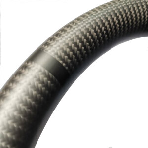Cstar Carbon Lenkrad abgeflacht Racing Matt +Spange Carbon passend für Tesla Model 3 und Y