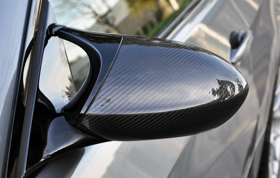 Cstar Spiegelkappen Carbon 1x1 ABS NO COVER passend für BMW E90 E92 E93 M3 E82 1M