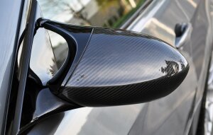 Cstar Spiegelkappen Carbon 1x1 ABS NO COVER passend für BMW E90 E92 E93 M3 E82 1M
