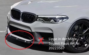 Cstar Carbon Gfk Frontlippe Mitte passend f&uuml;r BMW F90 M5
