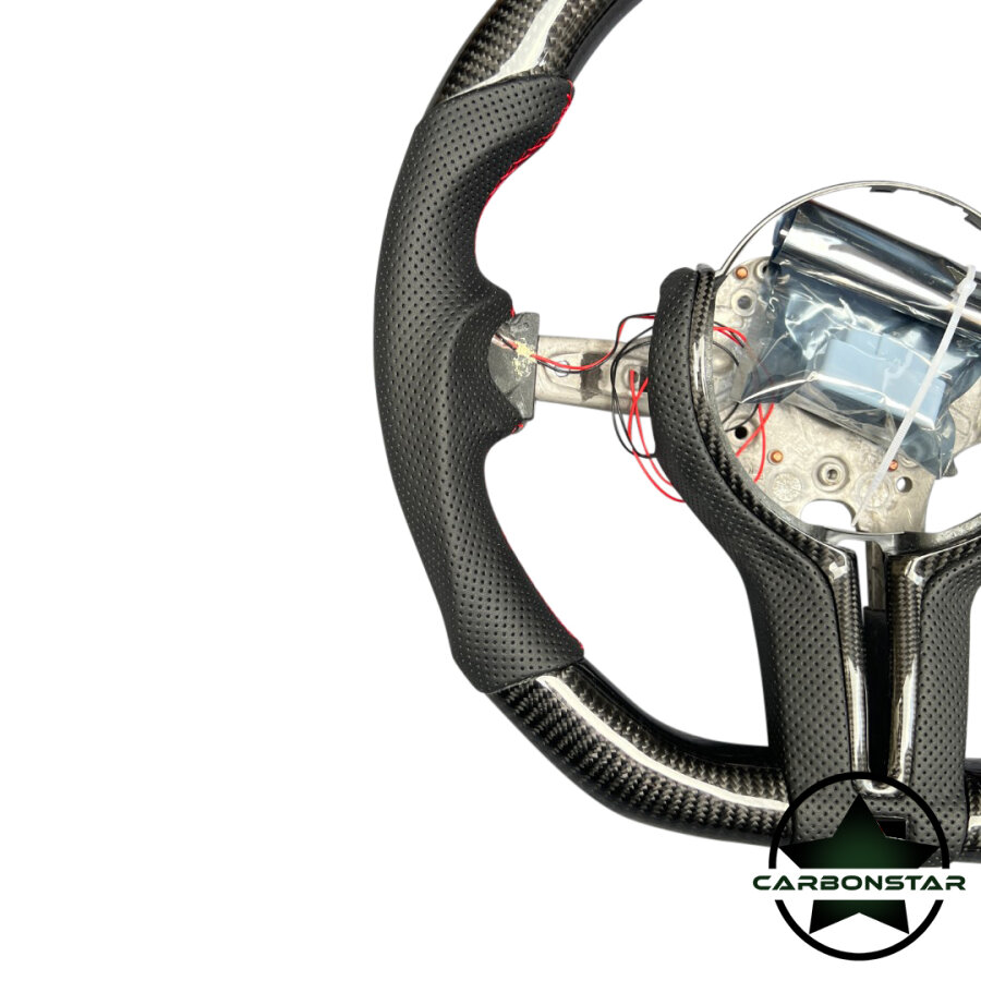 Cstar Carbon Performance Sportlenkrad Rot passend für BMW M2 F87 M3 F80 M4 F82 F83 F20 F21 F22 F23 F45 F46 F30 F31 F34 F35 F32 F33 F36 F48 Competition