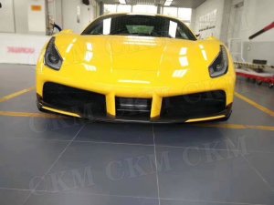 Ferrari 488 GTB + Spider Dry Carbon Frontlippe + Splitter (Set)