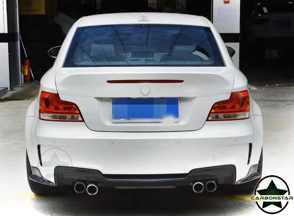 Cstar Carbon Gfk Heckdiffusor + seitliche Wings Stoßstange Hinten passend für BMW E82 1M