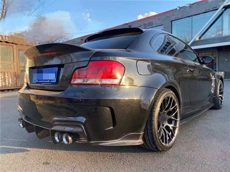 Cstar Carbon Gfk Heckdiffusor + seitliche Wings Stoßstange Hinten passend für BMW E82 1M