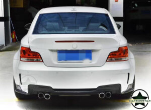 Cstar Carbon Gfk Heckdiffusor + seitliche Wings Stoßstange Hinten passend für BMW E82 1M