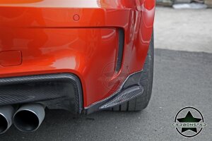 Cstar Carbon Gfk Heckdiffusor + seitliche Wings Stoßstange Hinten passend für BMW E82 1M