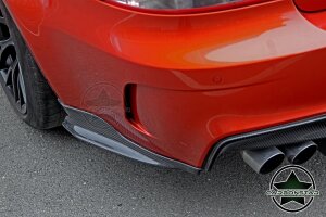 Cstar Carbon Gfk Heckdiffusor + seitliche Wings Stoßstange Hinten passend für BMW E82 1M
