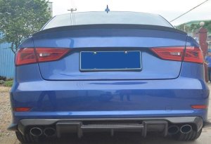 Cstar Carbon Gfk Heckdiffusor 4-Rohr für Audi A3 8V Limo 13-16 SLine S3 (Nicht RS3)