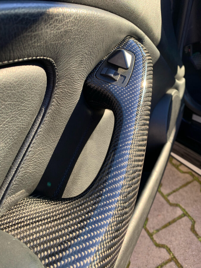 Cstar BMW E46 Coupe Cabrio M3 - Carbon Komplettset Interieurleisten Cockpit Griffe Armlehnen VORAB ZUSENDUNG - Wir erhalten Vorab Ihre Teile zum Beschichten