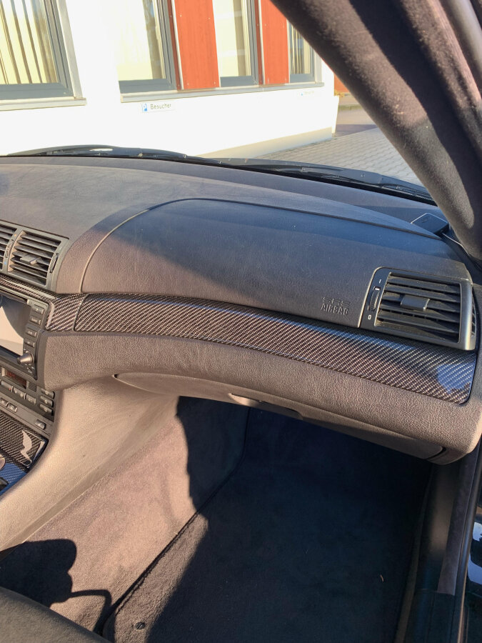 Cstar BMW E46 Coupe Cabrio M3 - Carbon Komplettset Interieurleisten Cockpit Griffe Armlehnen VORAB ZUSENDUNG - Wir erhalten Vorab Ihre Teile zum Beschichten