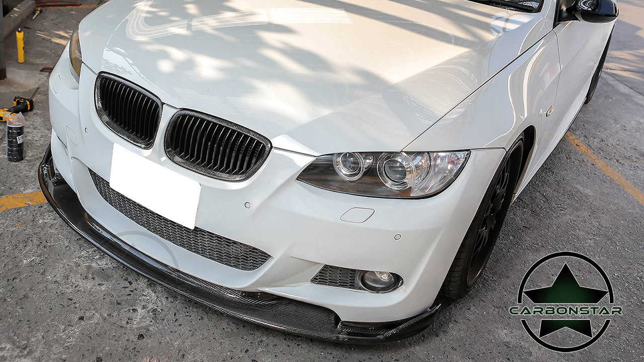 Cstar Frontlippe Carbon Gfk H-Style passend für BMW E92 E93 Vor Facelift / Vor LCI M Paket