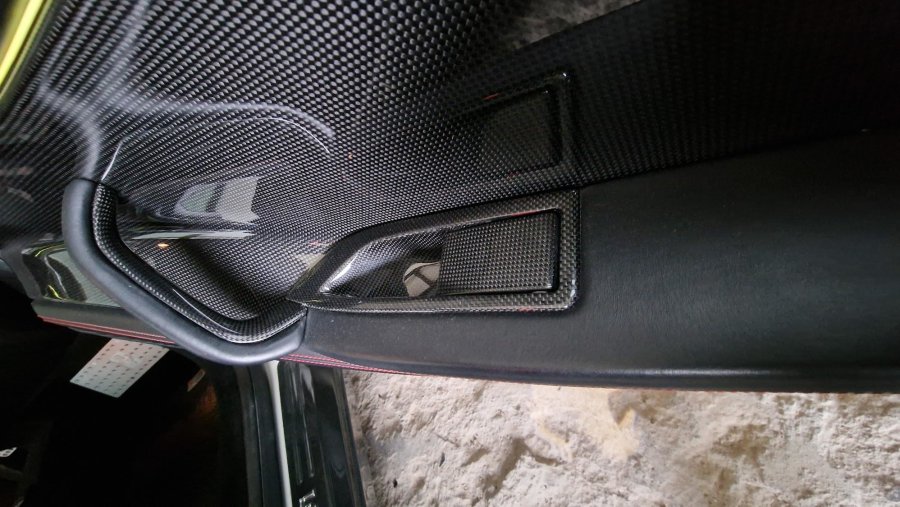 Cstar Ferrari 458 Italia / Spider - Carbon Türgriff Beifahrerseite Beschichtung