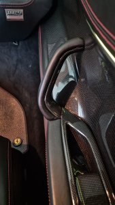 Cstar Ferrari 458 Italia / Spider - Carbon Türgriff Beifahrerseite Beschichtung