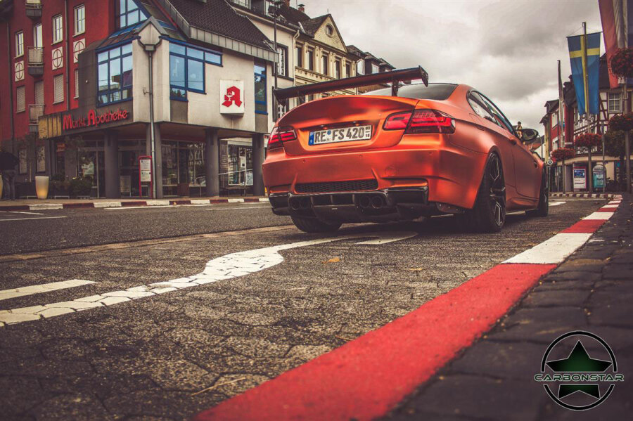 Cstar Carbon Gfk Heckdiffusor Aggressive Teil Oben - passend für BMW E92 E93 M3 2x2