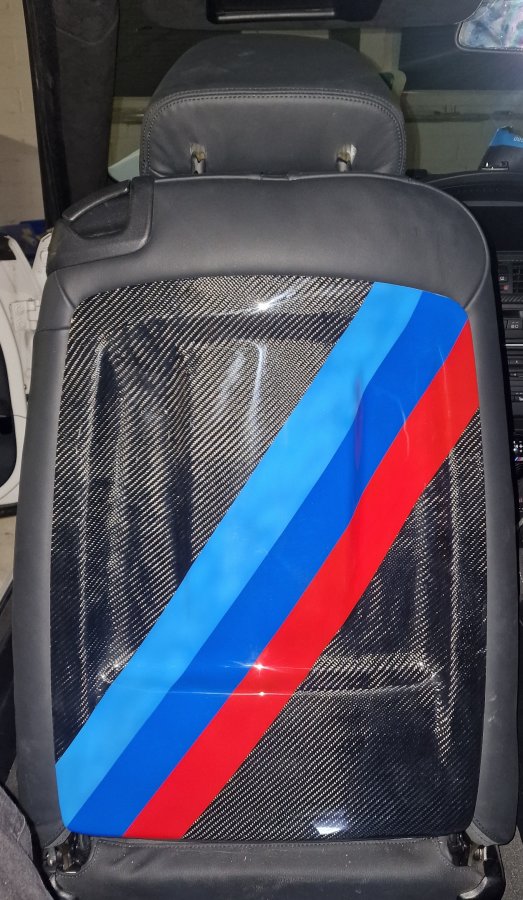 Sitzabdeckung Blank 1x1, 2x2 oder mit Farbigen Streifen  / eigenem Logo