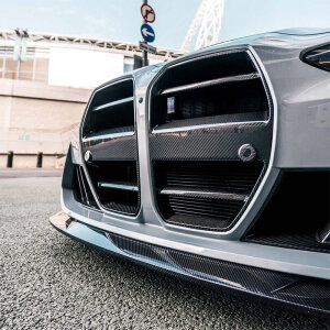 Cstar Voll Carbon Nieren Ersatz ST ohne ACC passend für BMW G80 G81 M3 G82 G83 M4 +CSL Ja, mit vormontierten schwarzen Gitter