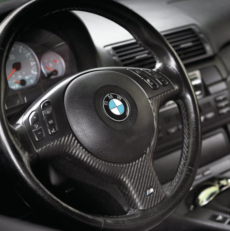 Carbon Lenkradabdeckung oben für den BMW E46 M3 CSL