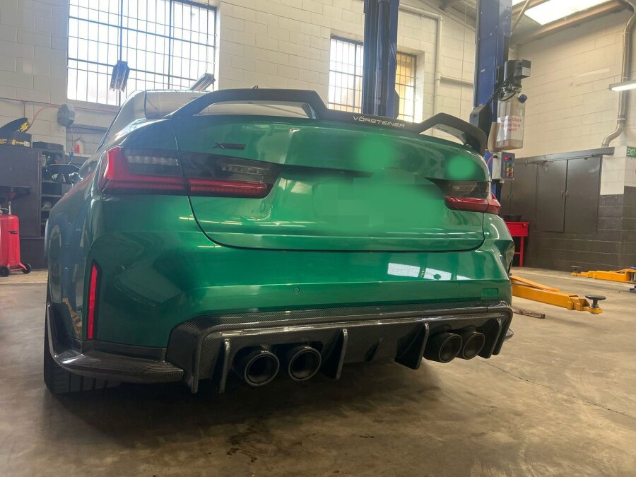 Cstar Voll Carbon 3D SET Heckdiffusor + Splitter + Rahmen passend für BMW G82 G83 M4