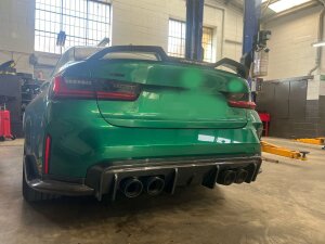 Cstar Voll Carbon 3D SET Heckdiffusor + Splitter + Rahmen passend für BMW G82 G83 M4