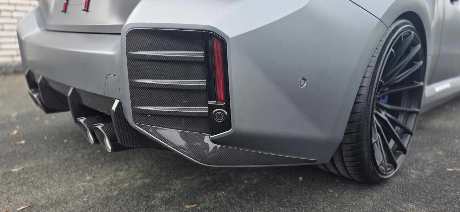 Cstar Voll Carbon Einsätze Stoßstange Hinten Luftauslass passend für BMW G87 M2
