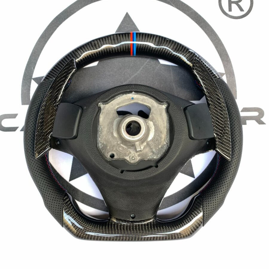 Cstar Carbon Sportlenkrad passend für BMW E90 E92 E93 M3 inkl. DKG SMG Schaltwippen im Austausch