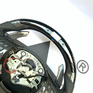 Cstar Carbon Sportlenkrad passend für BMW E90 E92 E93 M3 inkl. DKG SMG Schaltwippen im Austausch