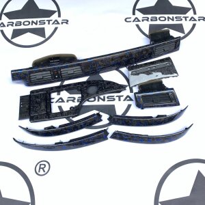 Cstar Forged Carbon Blau Interieurleisten Dekorleisten für BMW E60 M5 E61