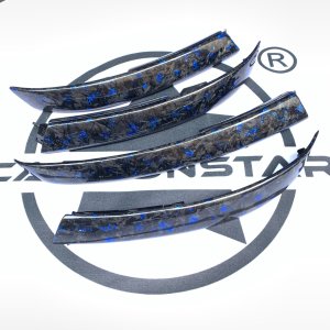 Cstar Forged Carbon Blau Interieurleisten Dekorleisten für BMW E60 M5 E61