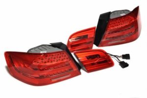 Depo Umbau LED Rückleuchten LCI Red Rot Klar passend für BMW E92 +M3