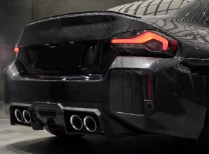 Cstar Voll Carbon Einsätze Stoßstange Hinten Luftauslass V2 passend für BMW G87 M2