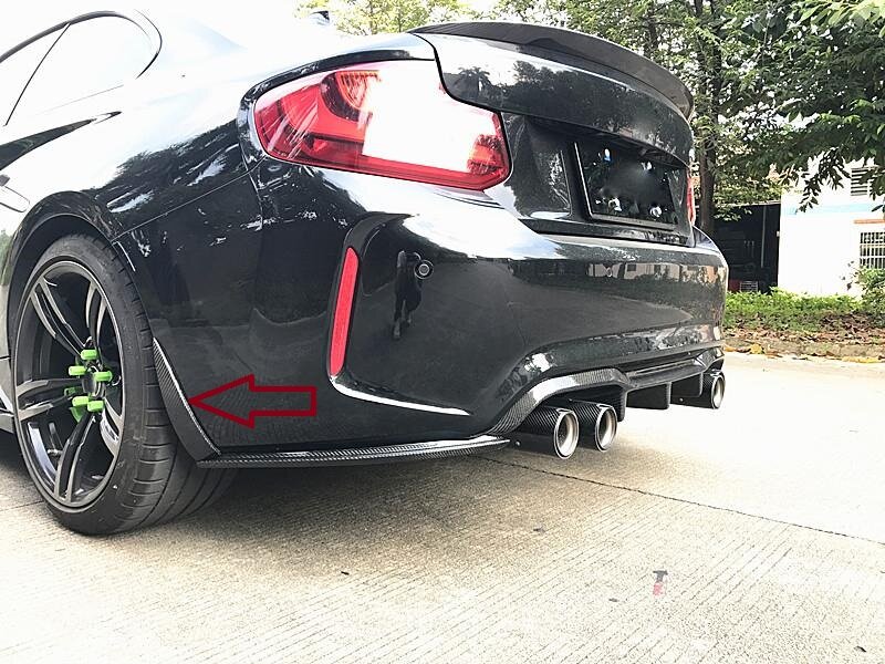 Cstar Carbon Gfk Erweiterung Stoßstange hinten...