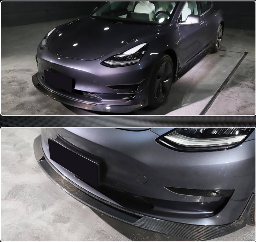 Cstar Carbon Gfk Frontlippe für Tesla Model 3