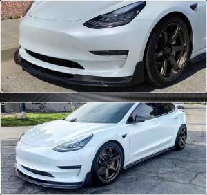Cstar Carbon Gfk Frontlippe V für Tesla Model 3