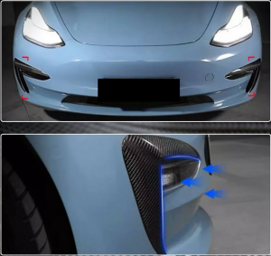 Cstar Dry Carbon Canards für Tesla Model 3
