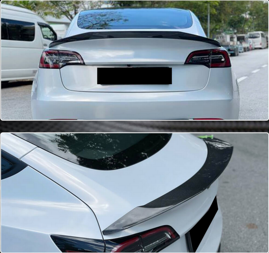 Cstar Carbon Gfk Heckspoiler Big für Tesla Model 3