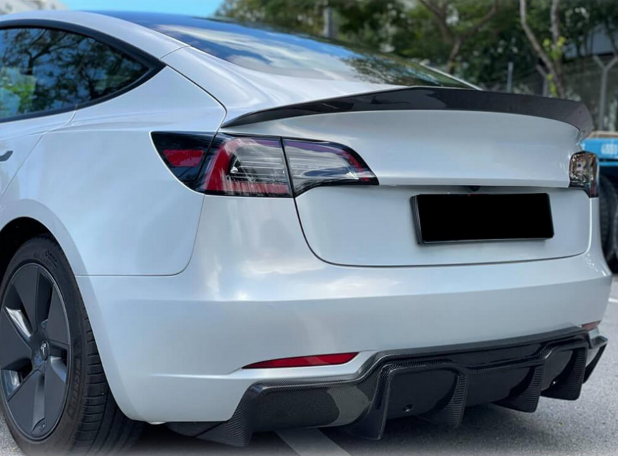 Cstar Carbon Gfk Heckspoiler Big für Tesla Model 3