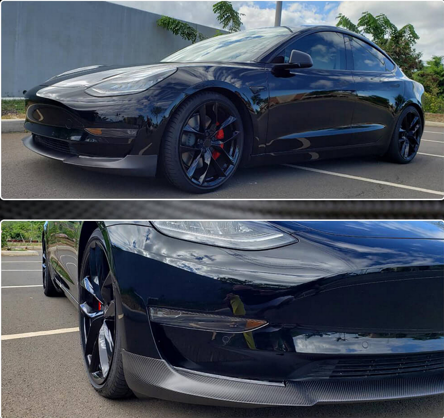 Cstar Carbon Gfk Frontlippe T für Tesla Model 3