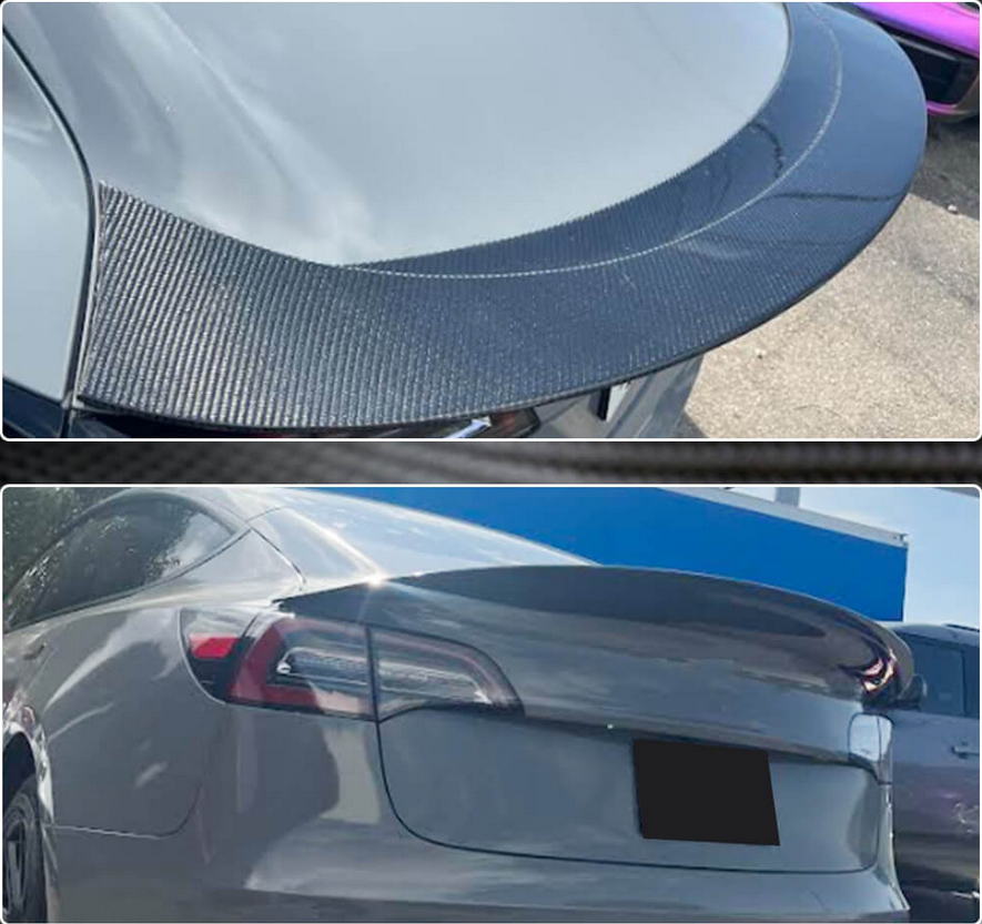 Cstar Carbon Gfk Heckspoiler Race für Tesla Model 3