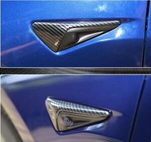 Cstar Dry Carbon Kotflügel Kamera Cover für Tesla Model 3