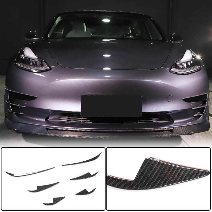 Cstar Dry Carbon Canards V2 für Tesla Model 3