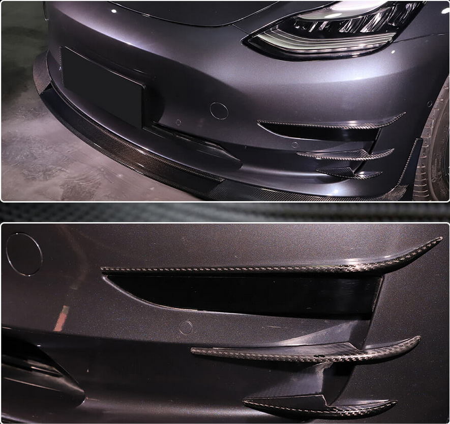Cstar Dry Carbon Canards V2 für Tesla Model 3